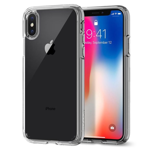 Apple iPhone XS / iPhone X Original Spigen Case Ultra Hybrid - Crystal Clear