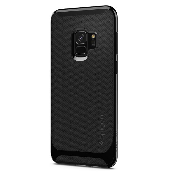 Samsung Galaxy S9 Spigen Original Neo Hybrid Dual Layer Case - Shiny Black Samsung Galaxy S9 Spigen Original Neo Hybrid Dual Layer Case - Shiny Black