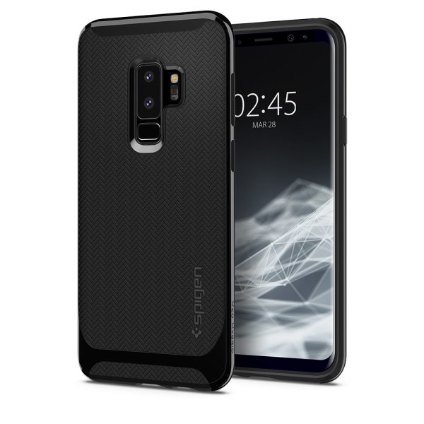 Samsung Galaxy S9 Plus Spigen Original Neo Hybrid Dual Layer Case - Shiny Black