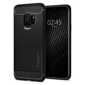 Samsung Galaxy S9 Spigen Original Rugged Armor Soft Case - Matte Black