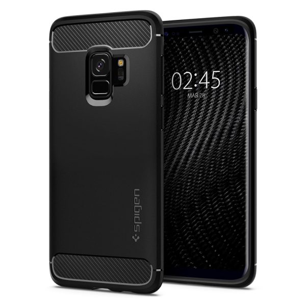 Samsung Galaxy S9 Spigen Original Rugged Armor Soft Case - Matte Black Samsung Galaxy S9 Spigen Original Rugged Armor Soft Case - Matte Black