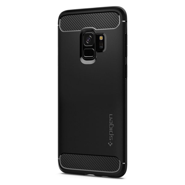 Samsung Galaxy S9 Spigen Original Rugged Armor Soft Case - Matte Black