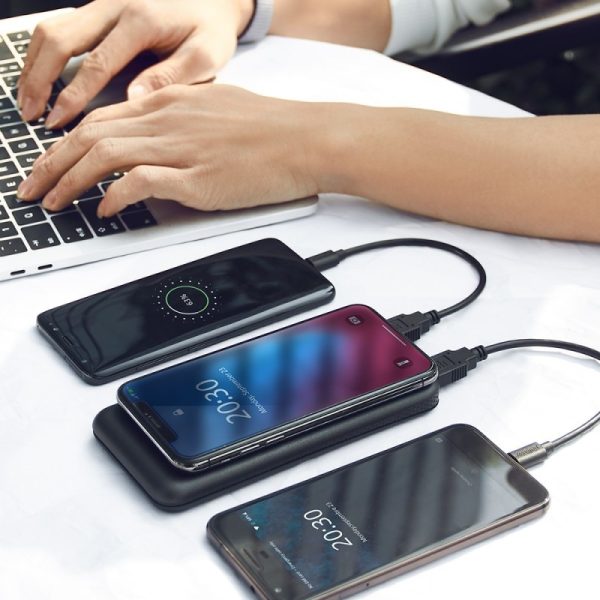 Tronsmart WP01 AirAmp 8000mAh Hybrid Wireless Charging Power Bank - Black