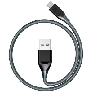 Tronsmart ATC5 Braided Nylon USB-C to USB-A Charging & Syncing Cable  3 Feet x 1 - Black