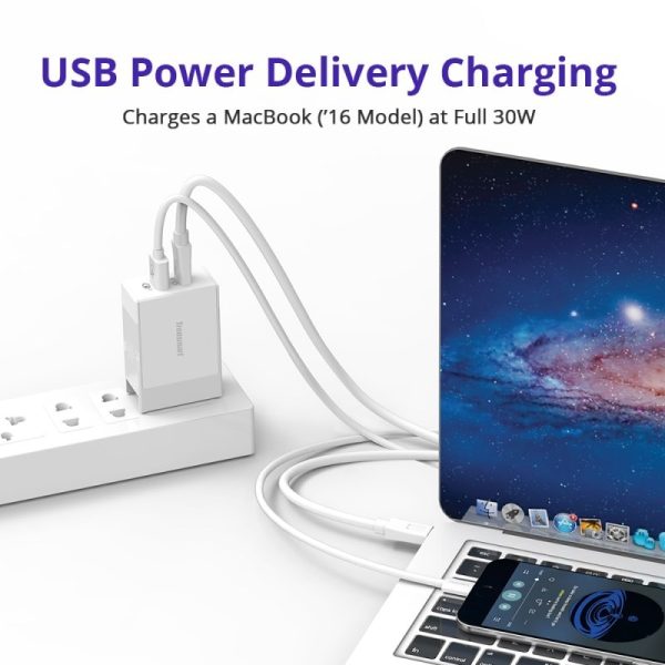 Tronsmart W2DT 48W USB PD Wall Charger with Quick Charge 3.0 - EU Plug