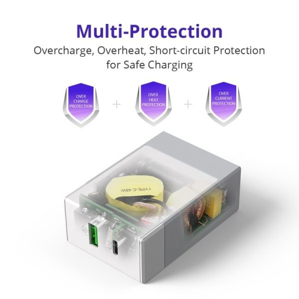 Tronsmart W2DT 48W USB PD Wall Charger with Quick Charge 3.0 - EU Plug