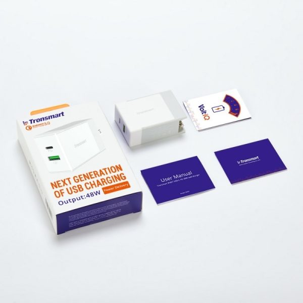 Tronsmart W2DT 48W USB PD Wall Charger with Quick Charge 3.0 - EU Plug