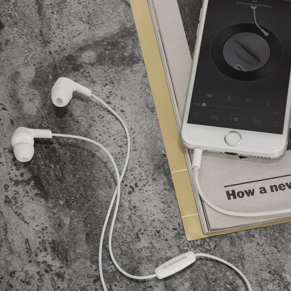 Riversong Deep Bass In-Ear Headphone with Mic (White)