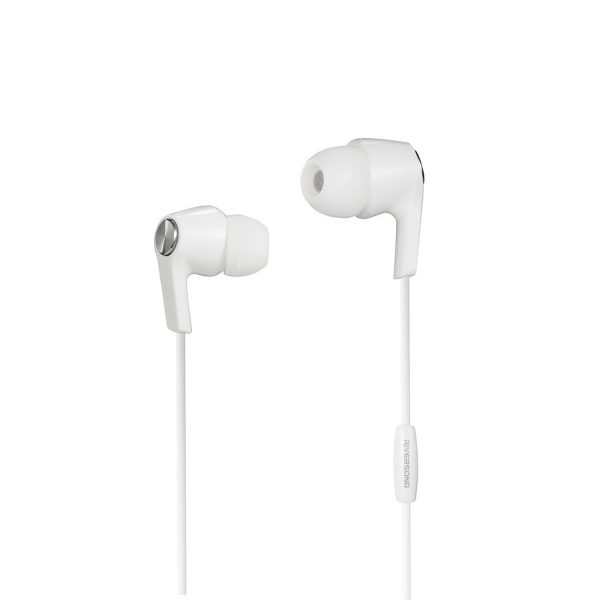 Riversong Deep Bass In-Ear Headphone with Mic (White)