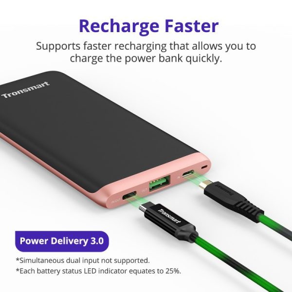 Tronsmart Trim Powerbank 10000mAh with USB-C & Power Delivery (PD) - Image 7