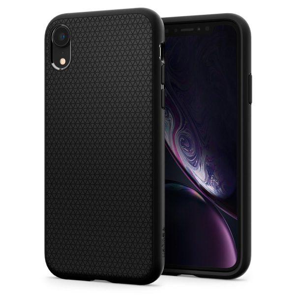 iPhone XR Spigen Case Liquid Air Matte Black 064CS24872 - Image 1
