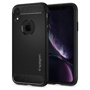 iPhone XR Rugged Armor Case Spigen Matte Black 064CS24871
