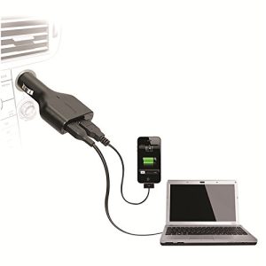 Targus Car Charger for Laptop and USB Tablet (APD046AP)  (Black)