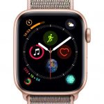 Apple Watch Series 4 GPS + Cellular, 44mm Aluminum Case with Pink Sand Sport Loop - Gold