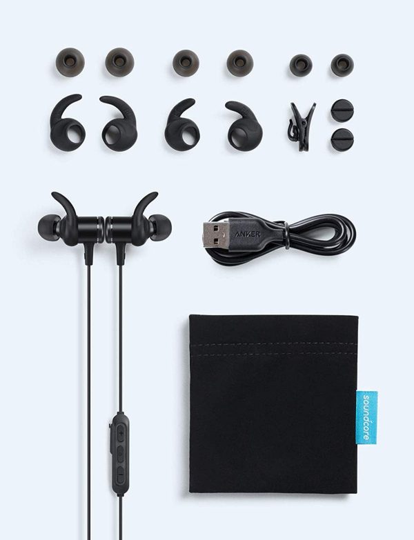 Anker Soundcore Spirit Sports Earbuds Bluetooth Headphones, IPX7 Waterproof - Black A3403011 - Image 6