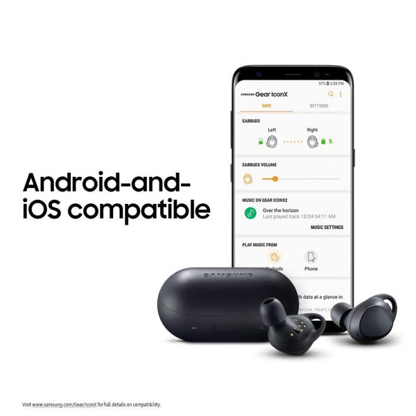 Samsung Gear IconX (2018 Edition) Bluetooth Cord-free Fitness Earbuds, - Black - Image 8