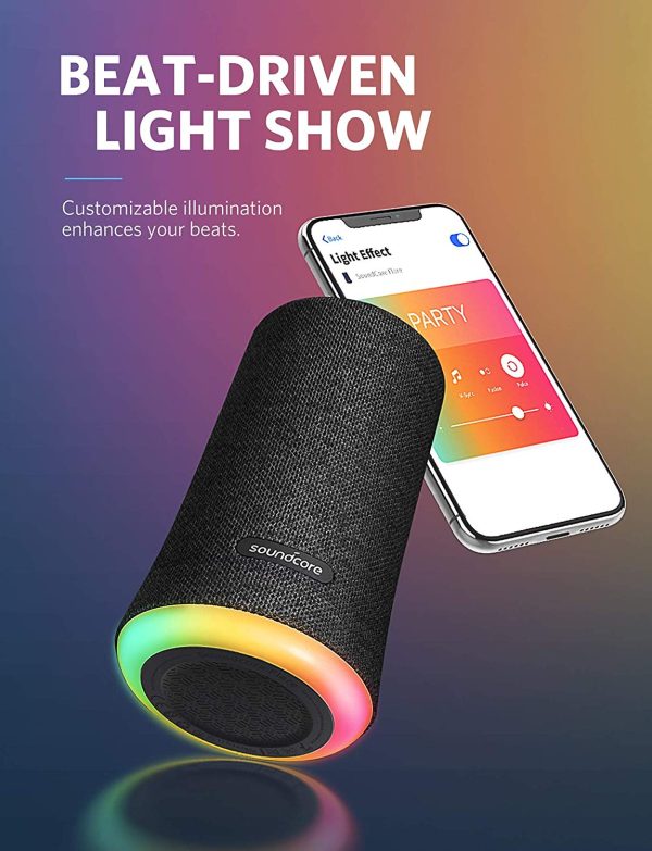 Anker Soundcore Flare Wireless Bluetooth Speaker - Black A3161H11 - Image 2