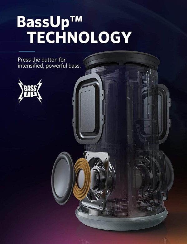 Anker Soundcore Flare Wireless Bluetooth Speaker - Black A3161H11 - Image 4