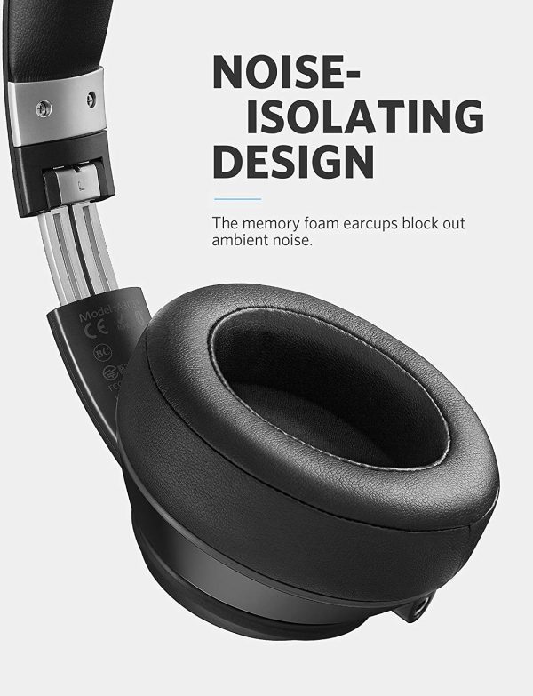 81LET4qKvQL._SL1500_ Anker Soundcore Vortex Over Ear Headphones Wireless Headset Deep Bass, Hi-Fi Stereo Earphones A3031011 - Image 5