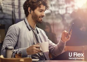 Samsung U Flex Bluetooth Wireless In-ear Flexible Headphones with Microphone, Black - Image 9