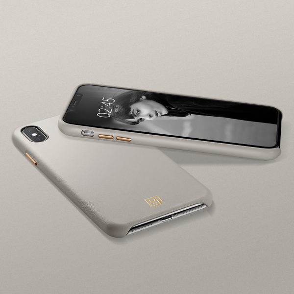 Spigen iPhone XS Max Case La Manon câlin Oatmeal Beige (Leather Case) 065CS25093 - Image 3
