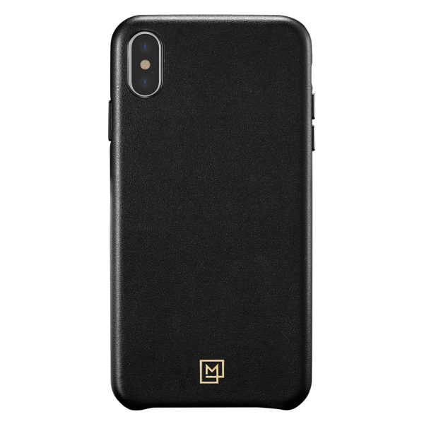 la manon calin iphone xs max black leather case