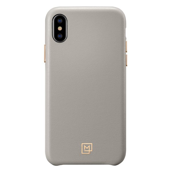 cut4 Spigen iPhone XS/ iPhone X Case La Manon câlin Oatmeal Beige (Leather Case) 063CS25322 - Image 5
