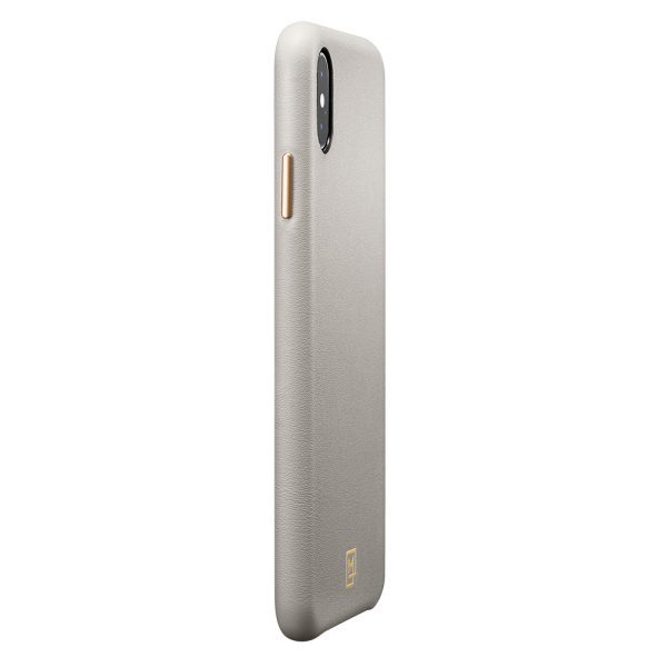 cut5 Spigen iPhone XS/ iPhone X Case La Manon câlin Oatmeal Beige (Leather Case) 063CS25322 - Image 6