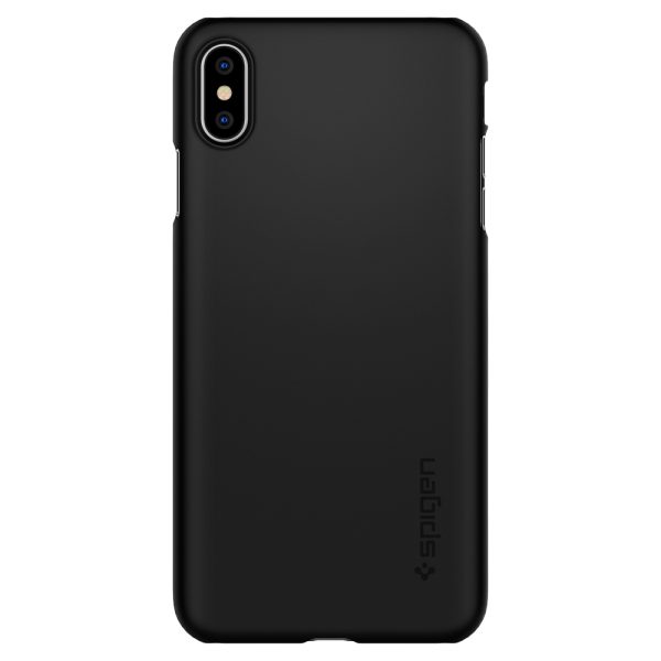 Spigen iPhone XS Max Case Thin Fit Black 065CS24824 - Image 10