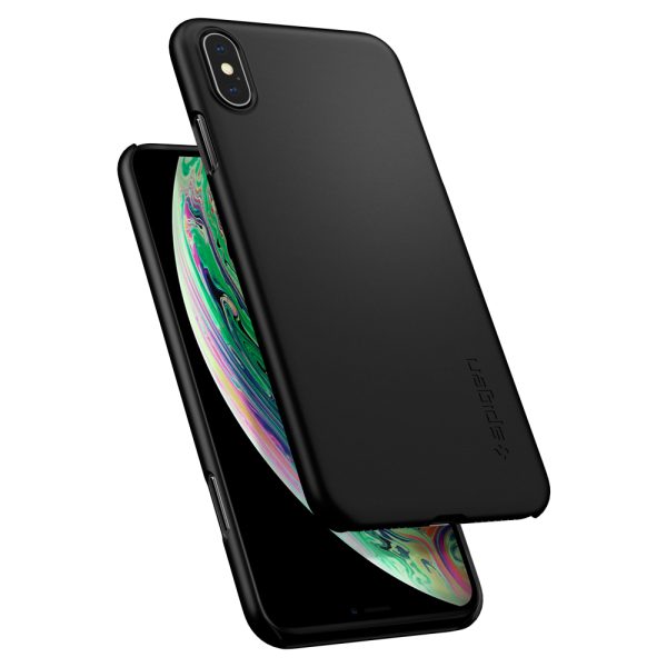 iphone xs max thin fit black by spigen