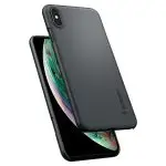 Spigen iPhone XS Max Case Thin Fit Graphite Gray 065CS24825