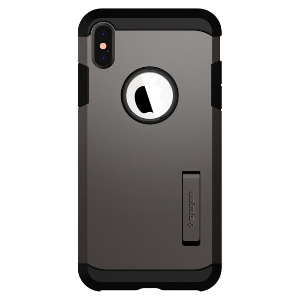 detail_ip65_tough_armor_gunmetal_01 Spigen iPhone XS Max Case Tough Armor Gunmetal (Ver.2) 065CS25131 - Image 4