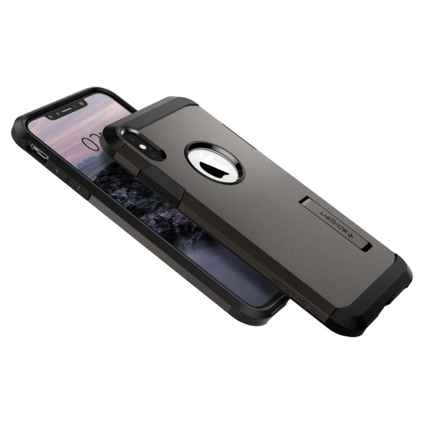 detail_ip65_tough_armor_gunmetal_04 Spigen iPhone XS Max Case Tough Armor Gunmetal (Ver.2) 065CS25131 - Image 2