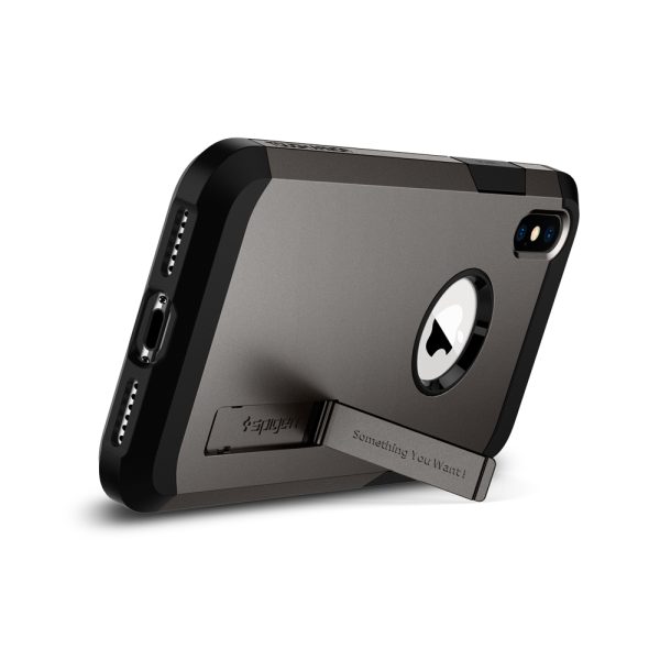 detail_ip65_tough_armor_gunmetal_05 Spigen iPhone XS Max Case Tough Armor Gunmetal (Ver.2) 065CS25131 - Image 11