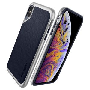 Spigen iPhone XS Max Case Neo Hybrid Satin Silver 065CS24840 - Image 4