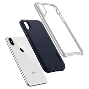 Spigen iPhone XS Max Case Neo Hybrid Satin Silver 065CS24840 - Image 5