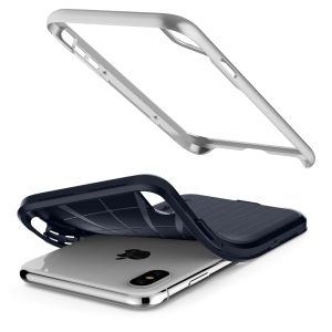 Spigen iPhone XS Max Case Neo Hybrid Satin Silver 065CS24840 - Image 6