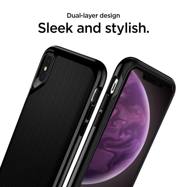 Spigen iPhone XS Max Case Neo Hybrid Jet Black 065CS24839 - Image 4