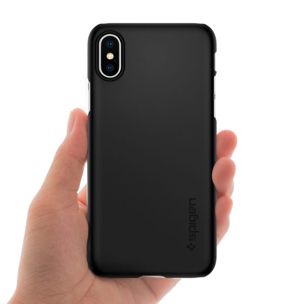 Spigen iPhone XS Max Case Thin Fit Black 065CS24824 - Image 6