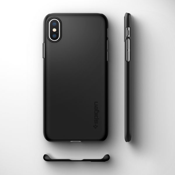 Spigen iPhone XS Max Case Thin Fit Black 065CS24824 - Image 3