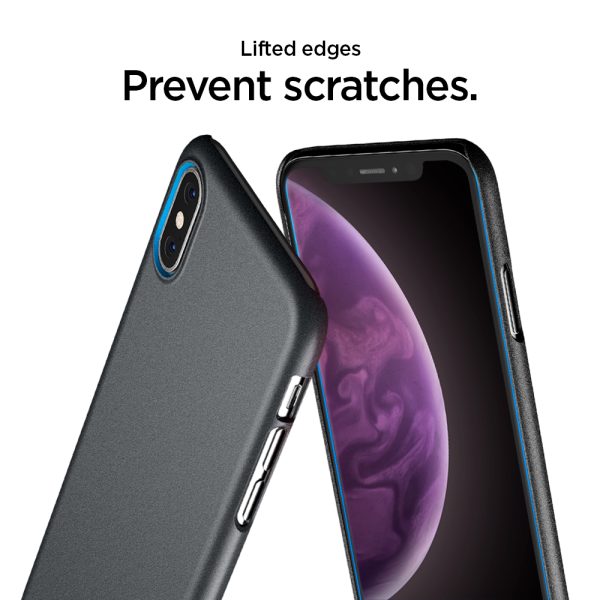 Spigen iPhone XS Max Case Thin Fit Graphite Gray 065CS24825 - Image 2