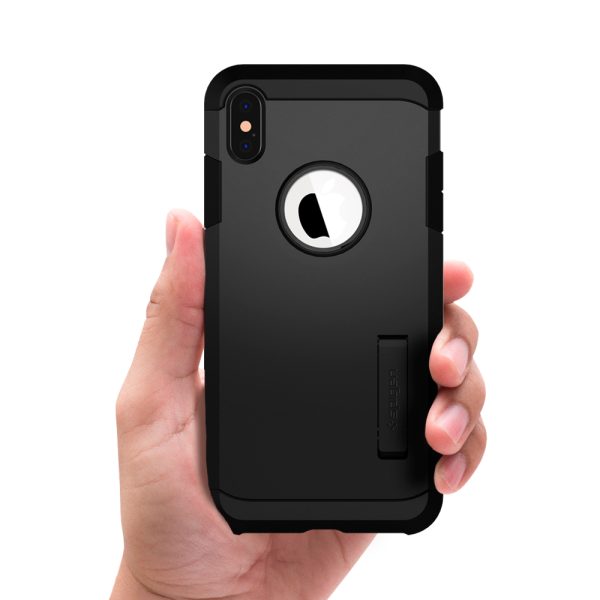 id_ip65_tough_armor_blk_04 Spigen iPhone XS Max Case Tough Armor Black (Ver.2) 065CS25130 - Image 3