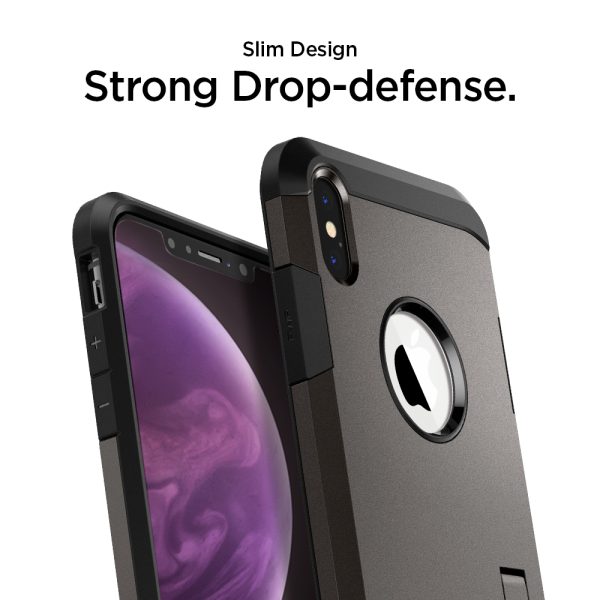 id_ip65_tough_armor_gunmetal_01 Spigen iPhone XS Max Case Tough Armor Gunmetal (Ver.2) 065CS25131 - Image 9