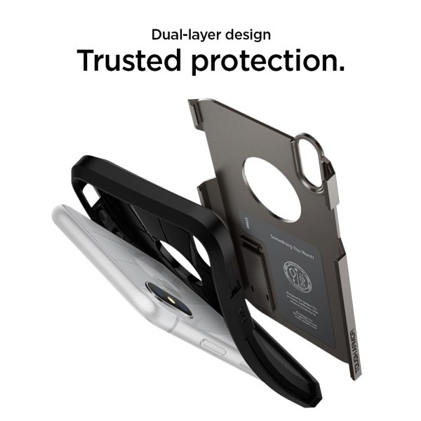 id_ip65_tough_armor_gunmetal_02 Spigen iPhone XS Max Case Tough Armor Gunmetal (Ver.2) 065CS25131 - Image 8