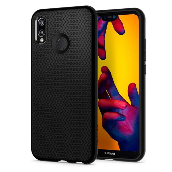 p20-lite-liquid-air Huawei P20 Lite Spigen Liquid Air Case - Black - Image 1