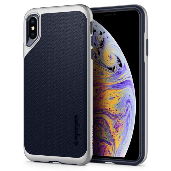 title_ip65_nh_silver_01 Spigen iPhone XS Max Case Neo Hybrid Satin Silver 065CS24840 - Image 13