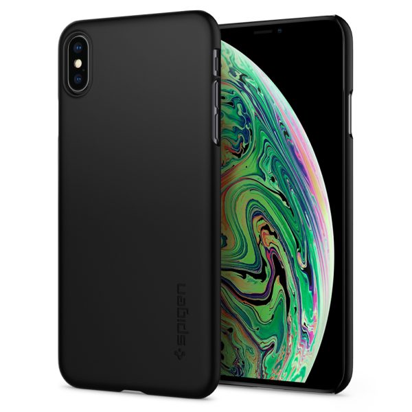 Spigen iPhone XS Max Case Thin Fit Black 065CS24824 - Image 2