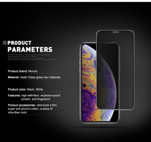 iPhone XR Privacy 3D Tempered Glass by Mocolo - Image 2