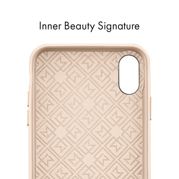 iPhone XS Max Case La Manon câlin Pale Pink Leather Case by Spigen 065CS25094 - Image 3