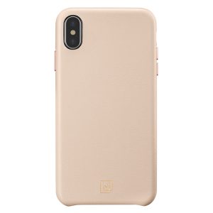 iPhone XS Max Case La Manon câlin Pale Pink Leather Case by Spigen 065CS25094